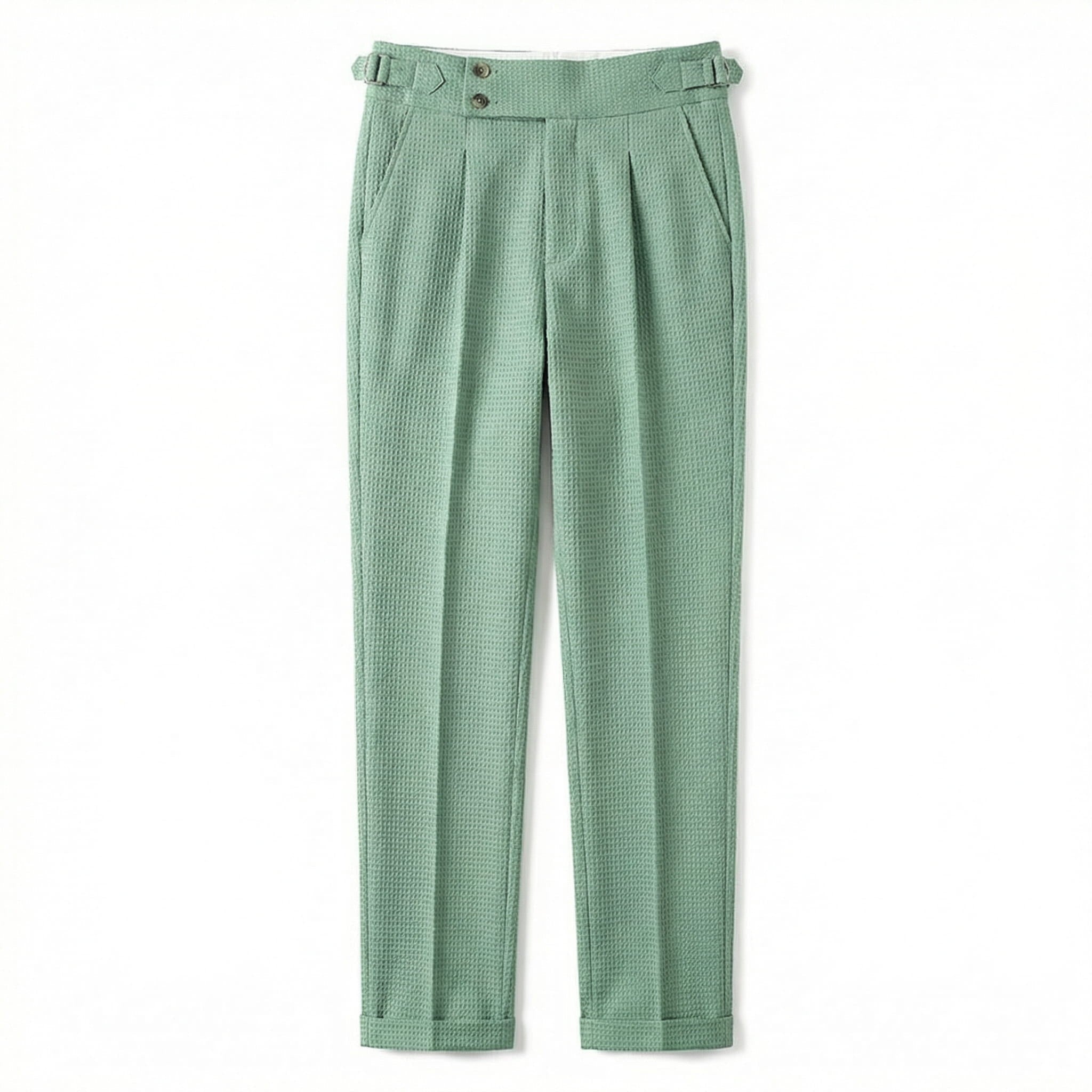 Alder Collection | Men's Dress Pants with Waffle Pattern & Adjustable Fit | Comfortable Everyday Style 1