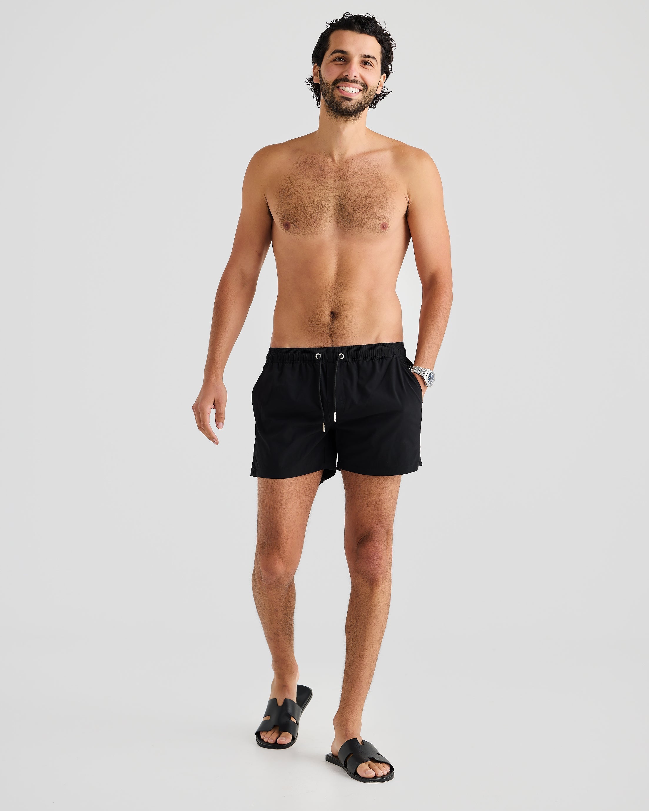 Bari Collection | Men's Swim Trunks with Quick-Drying Fabric | Slim Fit Design for Active Water Sports 1