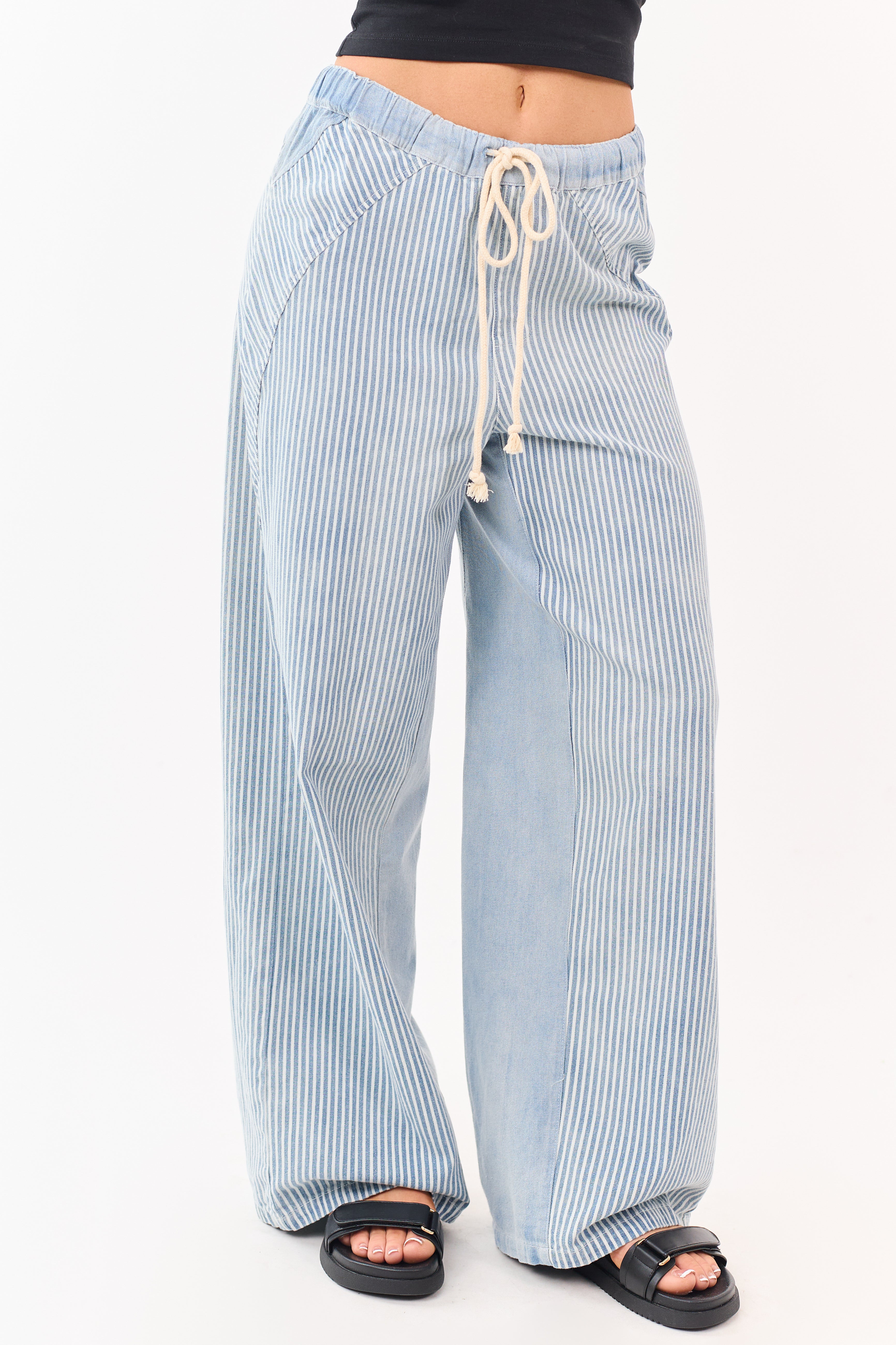 Casual Chic | Wide Leg Pants Women with High Waist & Elastic Waistband | Comfortable Fit for Effortless Style 1