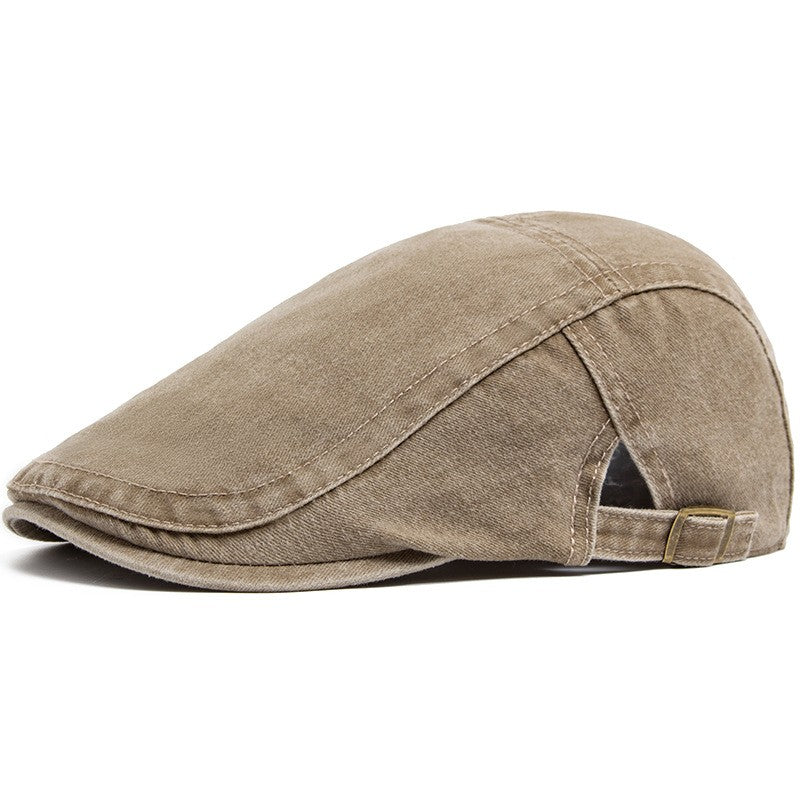 Classic Canvas Flat Cap | Adjustable Driving Cap with Vintage Style for Timeless Elegance 2
