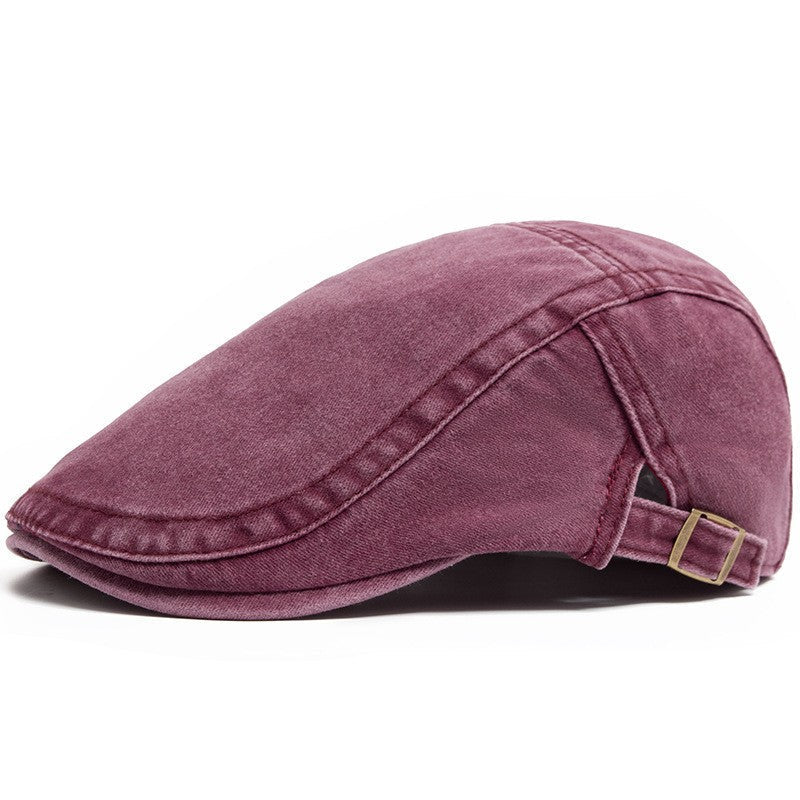 Classic Canvas Flat Cap | Adjustable Driving Cap with Vintage Style for Timeless Elegance 3