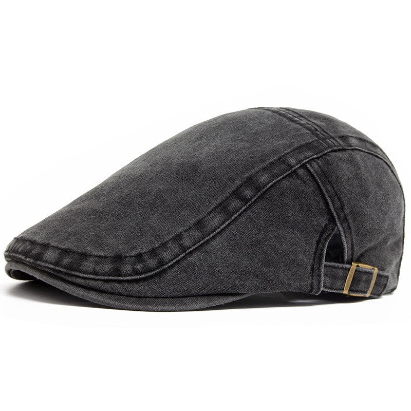 Classic Canvas Flat Cap | Adjustable Driving Cap with Vintage Style for Timeless Elegance 5