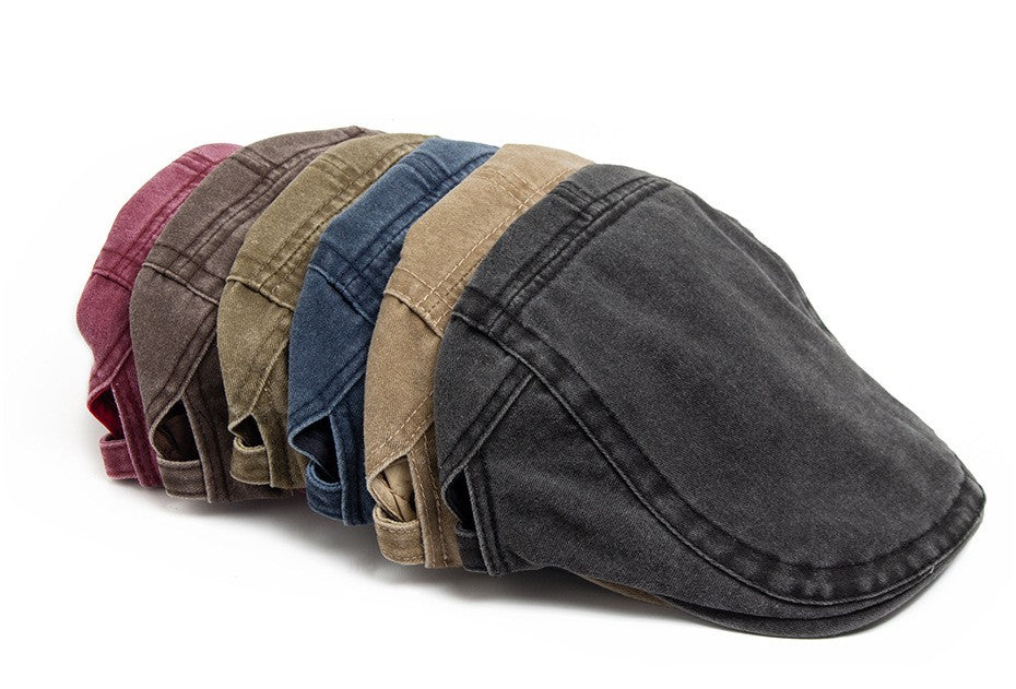 Classic Canvas Flat Cap | Adjustable Driving Cap with Vintage Style for Timeless Elegance 6