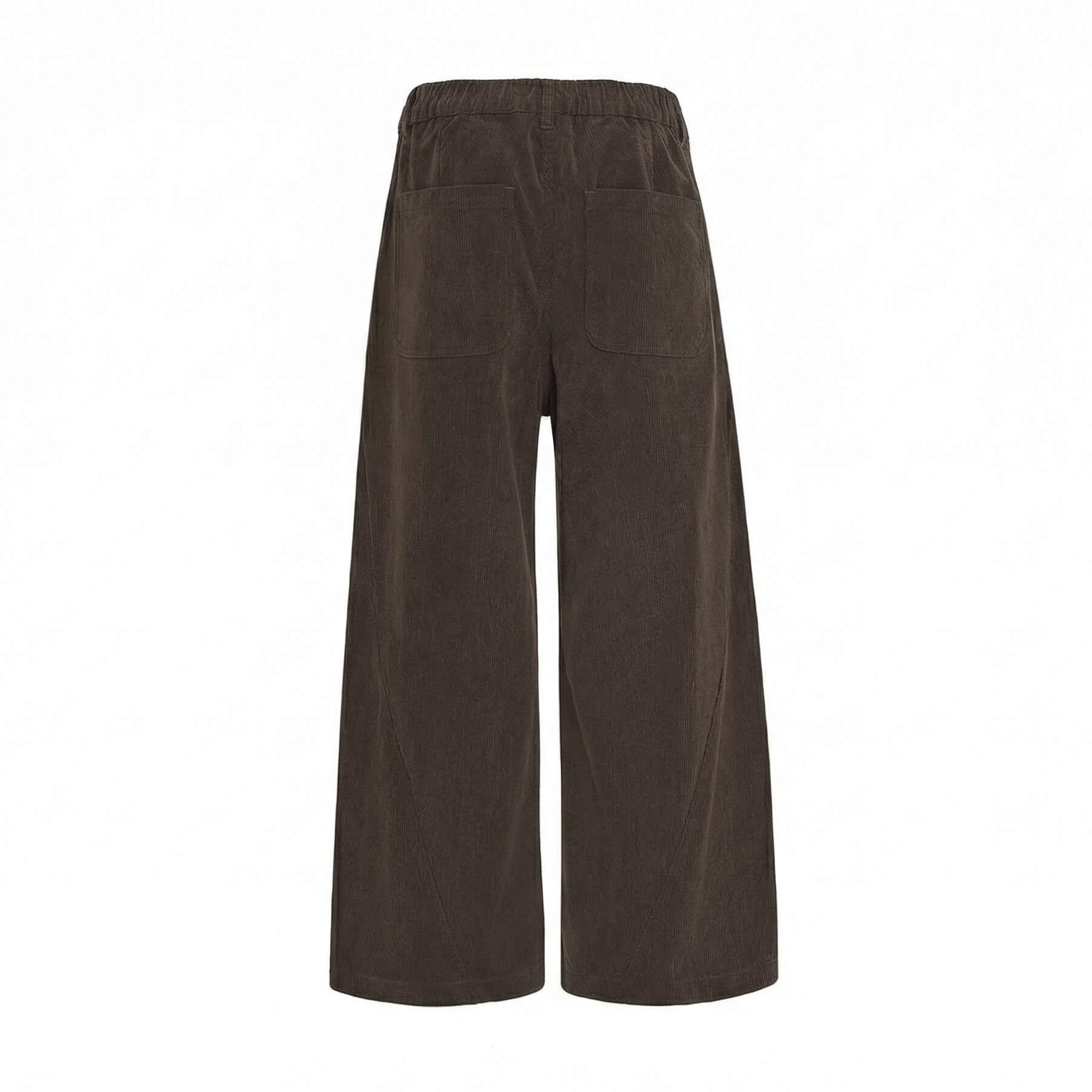 Classic Collection | Men's Brown Corduroy Pants with Relaxed Fit | Textured Fabric for Effortless Style 1