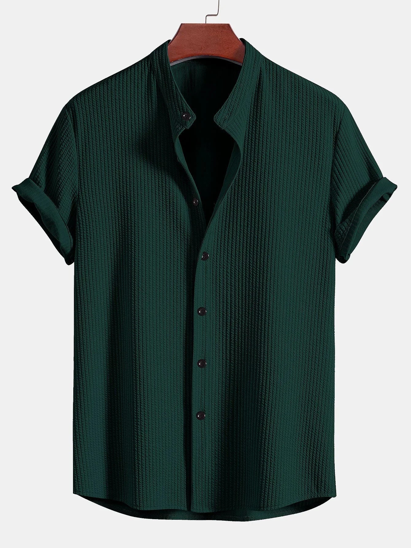 Contemporary Style | Men's Dress Shirt with Mandarin Collar | Tailored Fit for Effortless Elegance 3