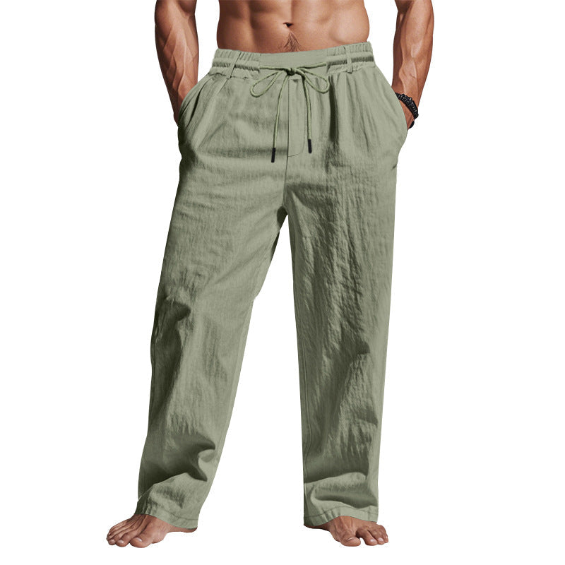 Essential Linen Pants | Relaxed Fit with Elastic Waist for All-Day Comfort 4