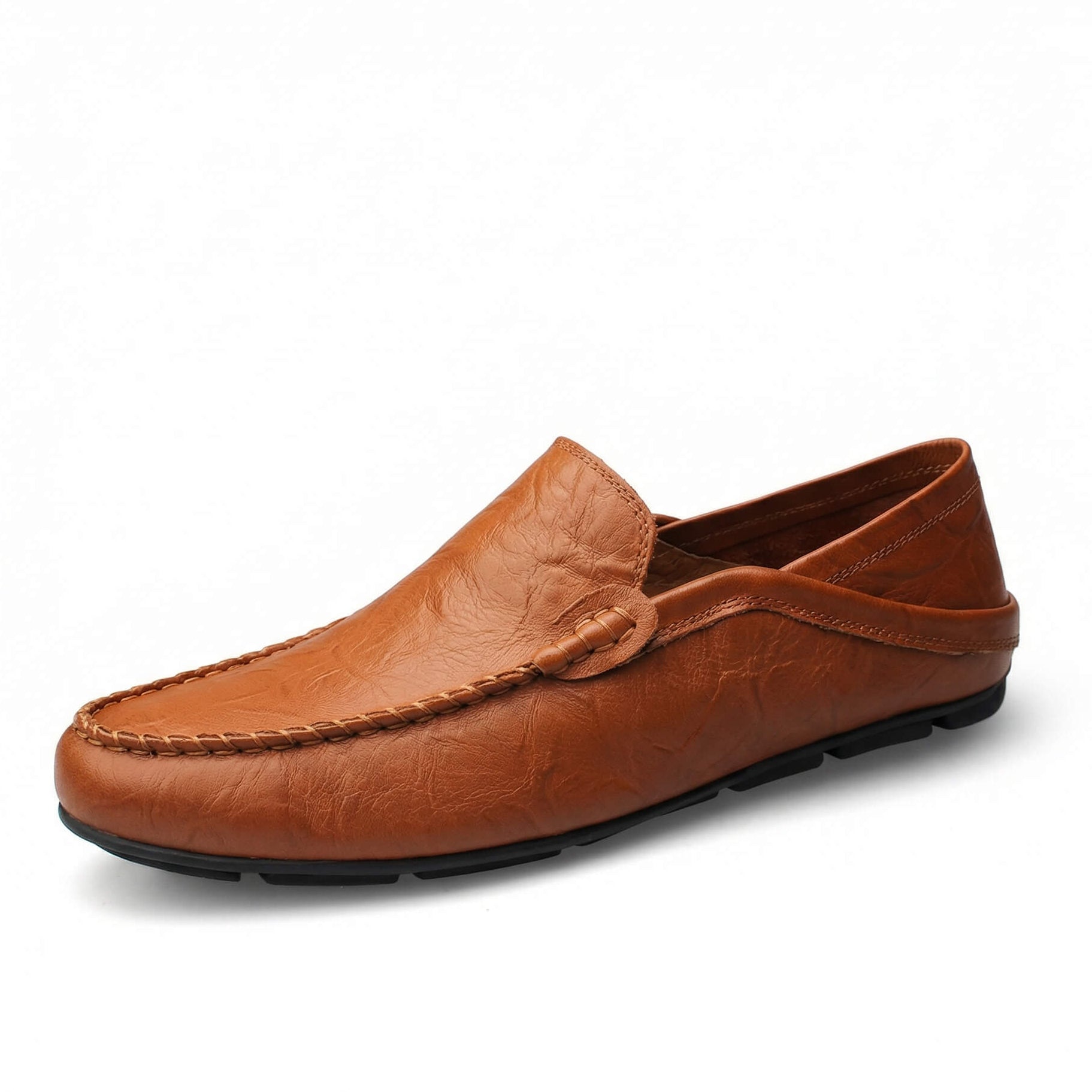Florence Collection | Black Leather Loafers for Women with Fold-Down Heel | Versatile Slip-On Design for Effortless Style 3