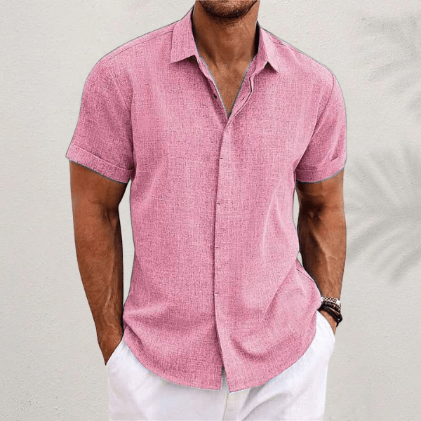 Modern Linen | Men's Dress Shirt with Breathable Fabric | Tailored Fit for Comfort and Style 4