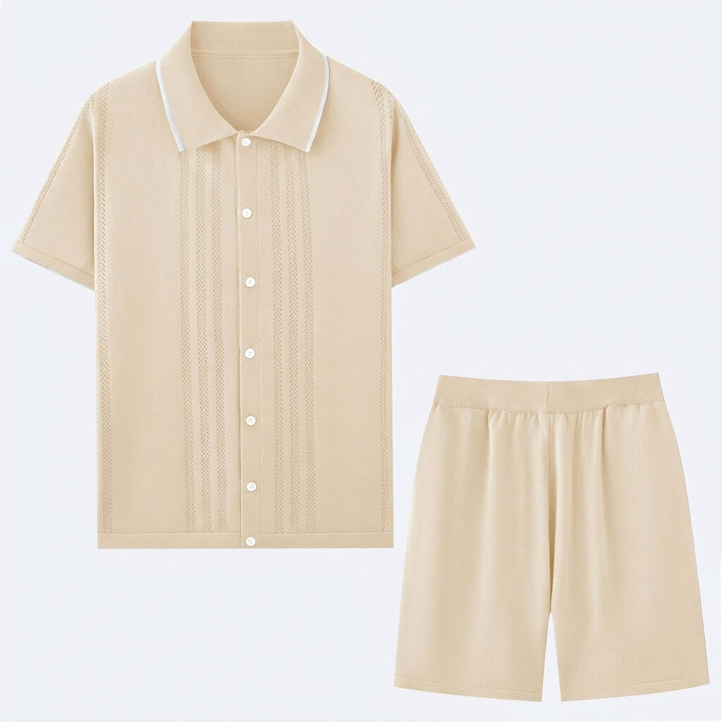 Palm Springs Collection | Knit Lounge Set with Breathable Fabric | Versatile Comfort for Any Occasion 0