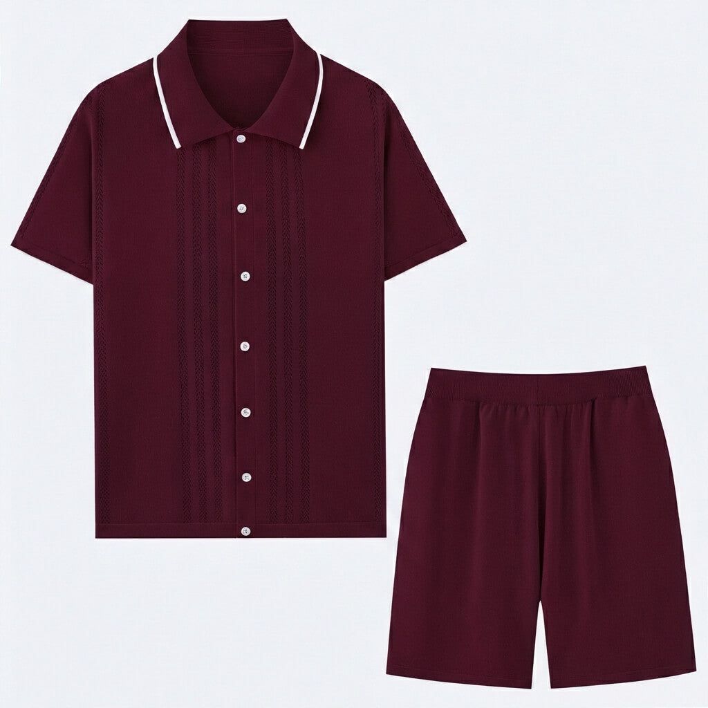 Palm Springs Collection | Knit Lounge Set with Breathable Fabric | Versatile Comfort for Any Occasion 2