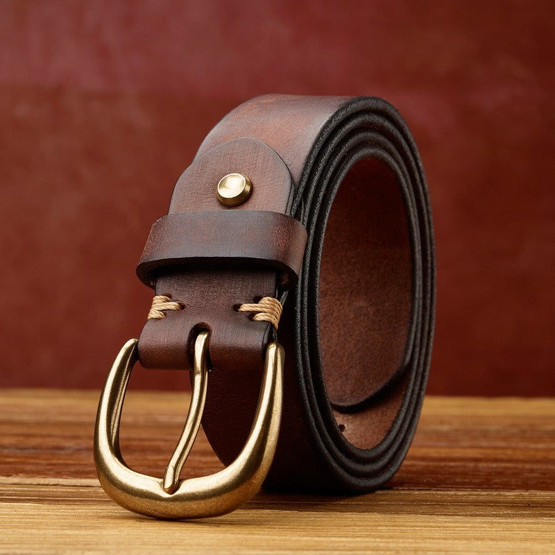 Premium Collection | Black Leather Belt for Men with Heavy-Duty Construction | Durable Accessory for Everyday Wear 1
