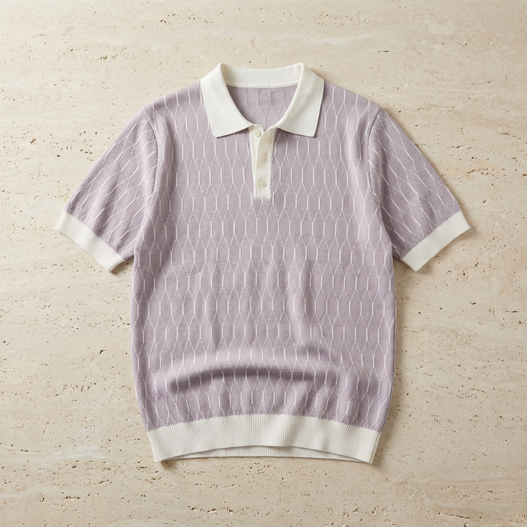 Premium Polo Shirt | Men's Slim Fit Golf Shirt with Contrast Collar for Stylish Comfort 0