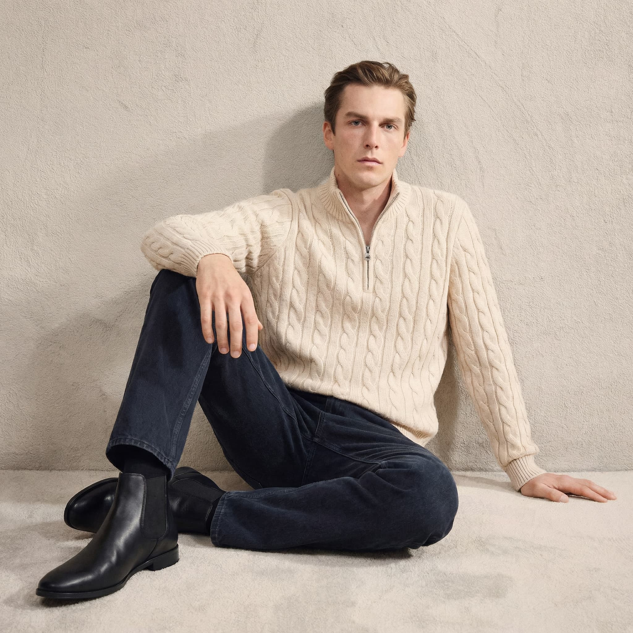 Stratton | Black Chelsea Boots for Men with Smooth Leather & Cushioned Lining | Stylish Footwear for Everyday Elegance 3