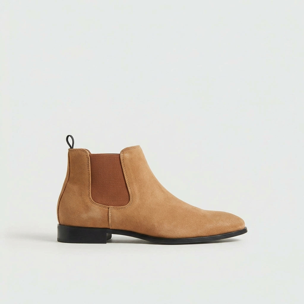 Stratton | Black Chelsea Boots for Men with Smooth Leather & Cushioned Lining | Stylish Footwear for Everyday Elegance 7