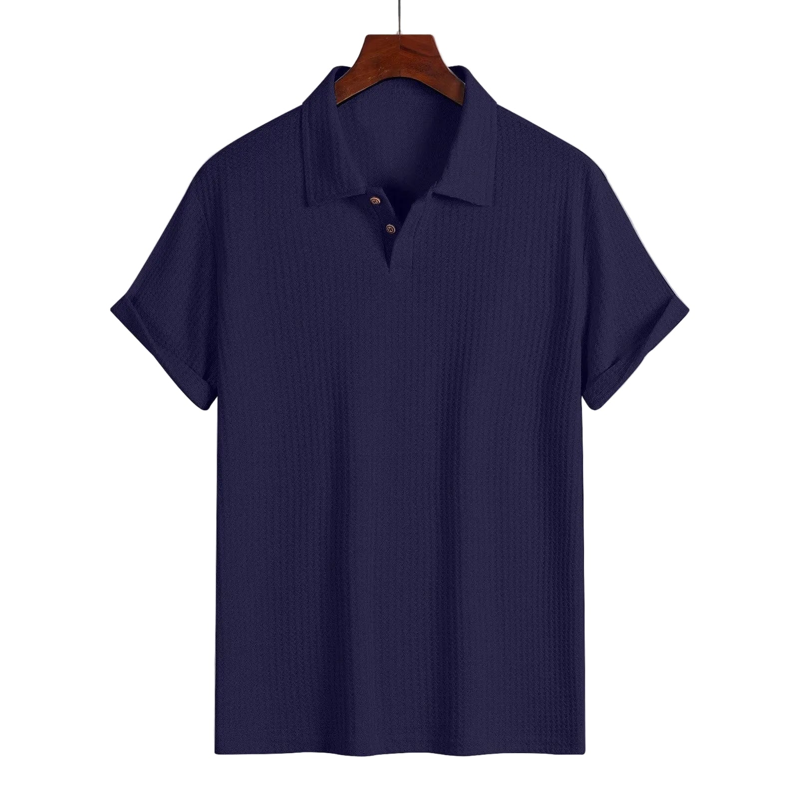 Waffle Knit Polo Shirt | Men's Polo Shirts with Breathable Fabric | Lightweight Comfort for Warm Days 3